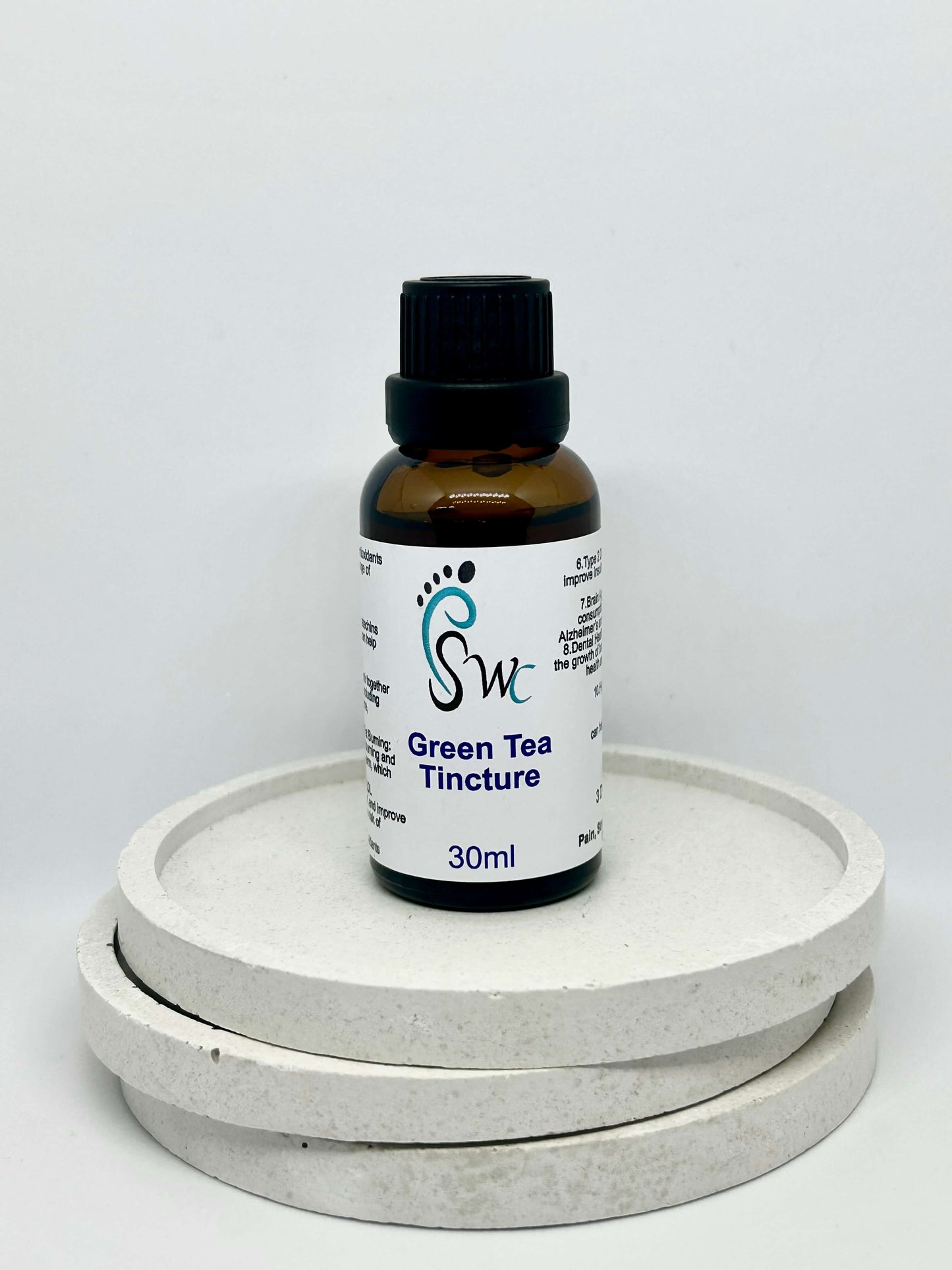 30ml bottle of Green Tea Tincture – herbal extract for metabolism boost, antioxidant support, and heart health