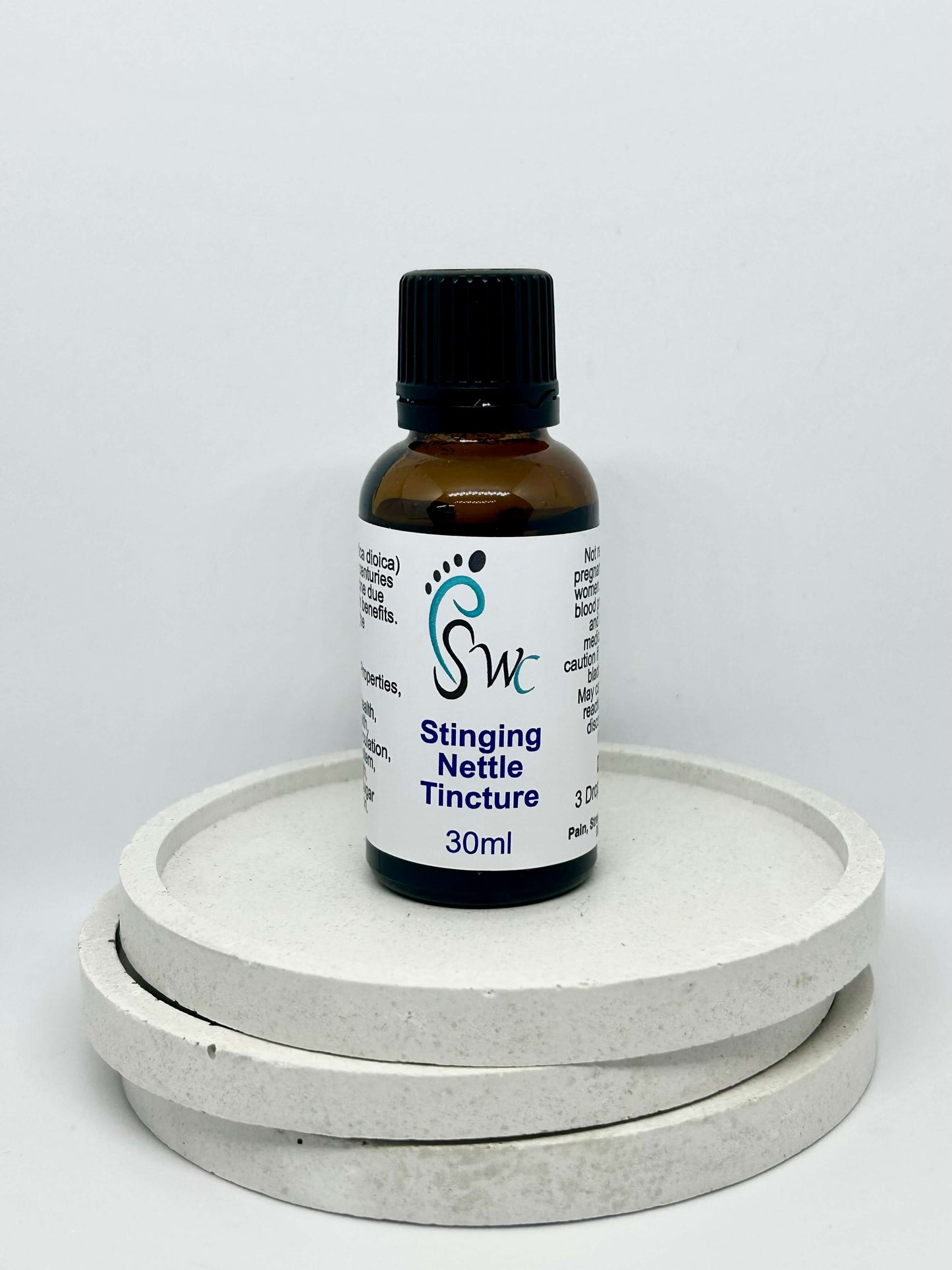 30ml bottle of Stinging Nettle Tincture – natural herbal extract for joint health, inflammation relief, and urinary tract support