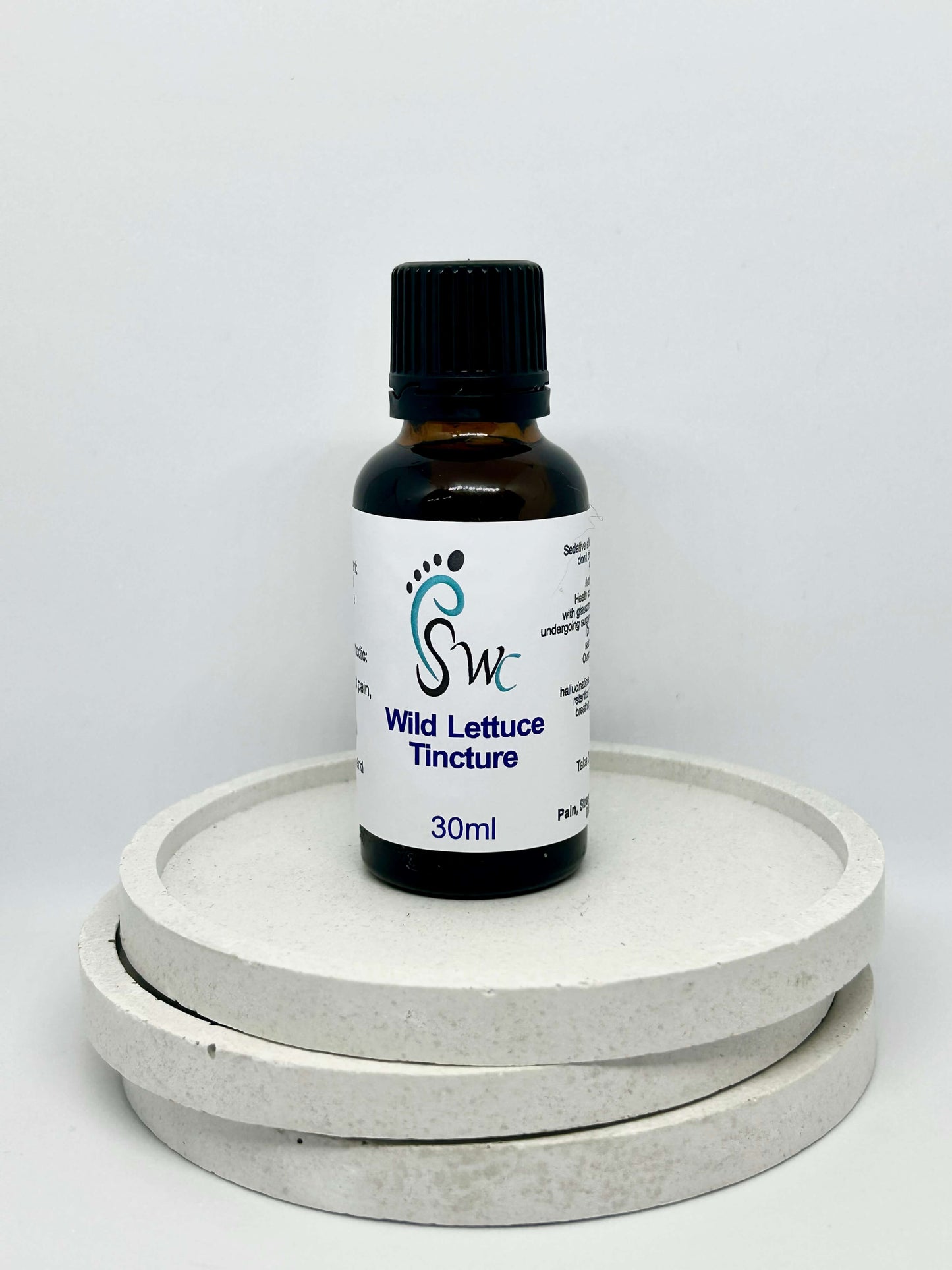 30ml bottle of Wild Lettuce Tincture – natural herbal extract for pain relief, relaxation, and sleep support