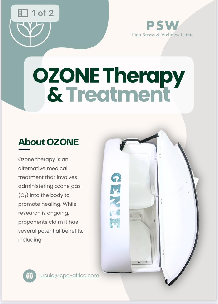 Ozone therapy sauna session for detox, skin healing, and immune support