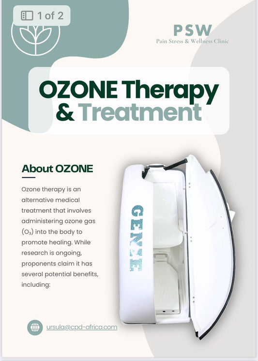 Ozone therapy sauna session for detox, skin healing, and immune support
