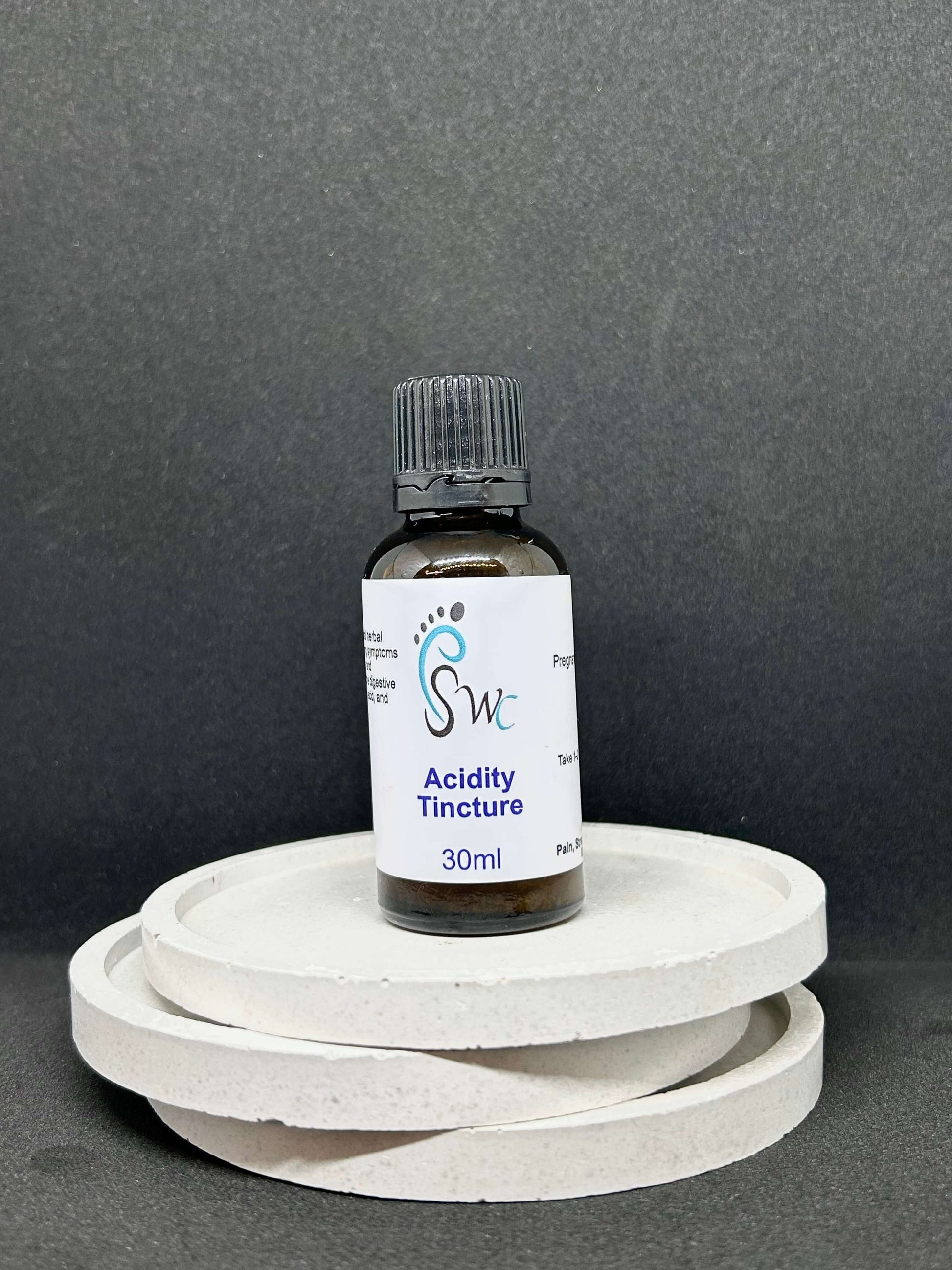 30ml bottle of Acidity Tincture – natural herbal extract for acid reflux relief, digestive support, and stomach comfort