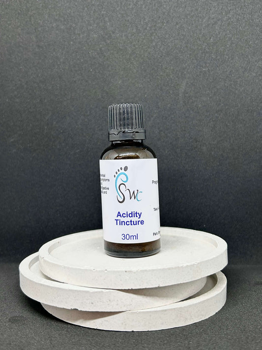 30ml bottle of Acidity Tincture – natural herbal extract for acid reflux relief, digestive support, and stomach comfort