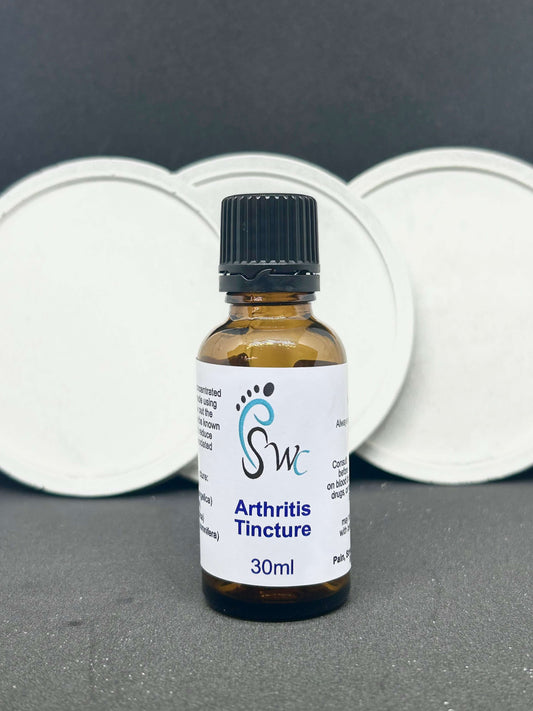 30ml bottle of Arthritis Tincture – herbal extract to support joint health, reduce inflammation, and relieve arthritis pain