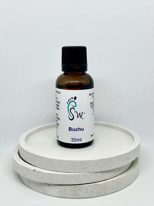 30ml bottle of Buchu Tincture – natural herbal extract for urinary tract health, kidney support, and detoxification