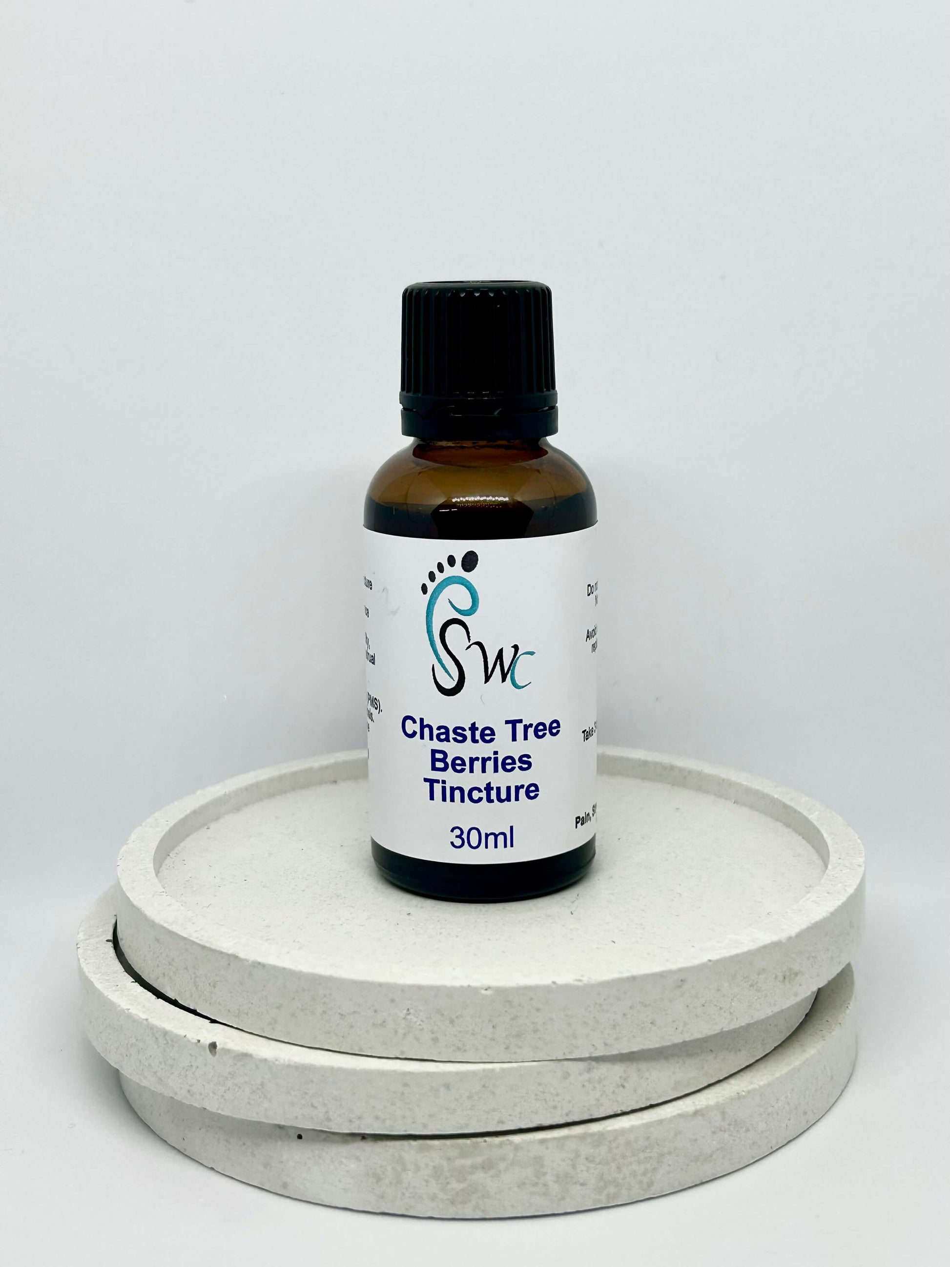 30ml bottle of Chaste Tree Berries Tincture – herbal extract for hormonal balance, menstrual support, and women’s health