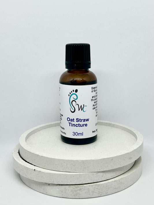 30ml bottle of Oat Straw Tincture – natural herbal extract for nervous system support, stress relief, and vitality