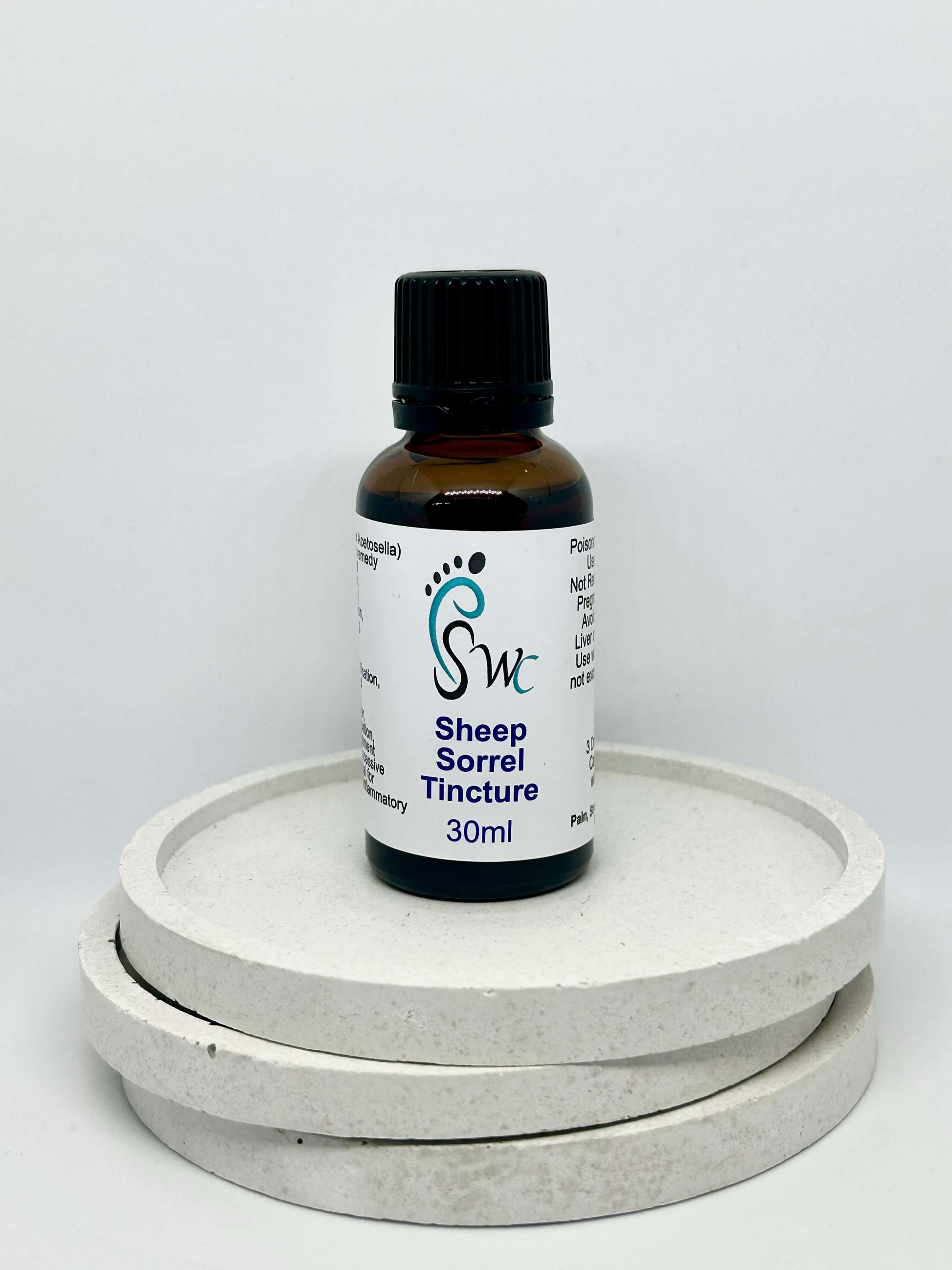 30ml bottle of Sheep Sorrel Tincture – natural herbal extract for detoxification, immune support, and inflammation relief