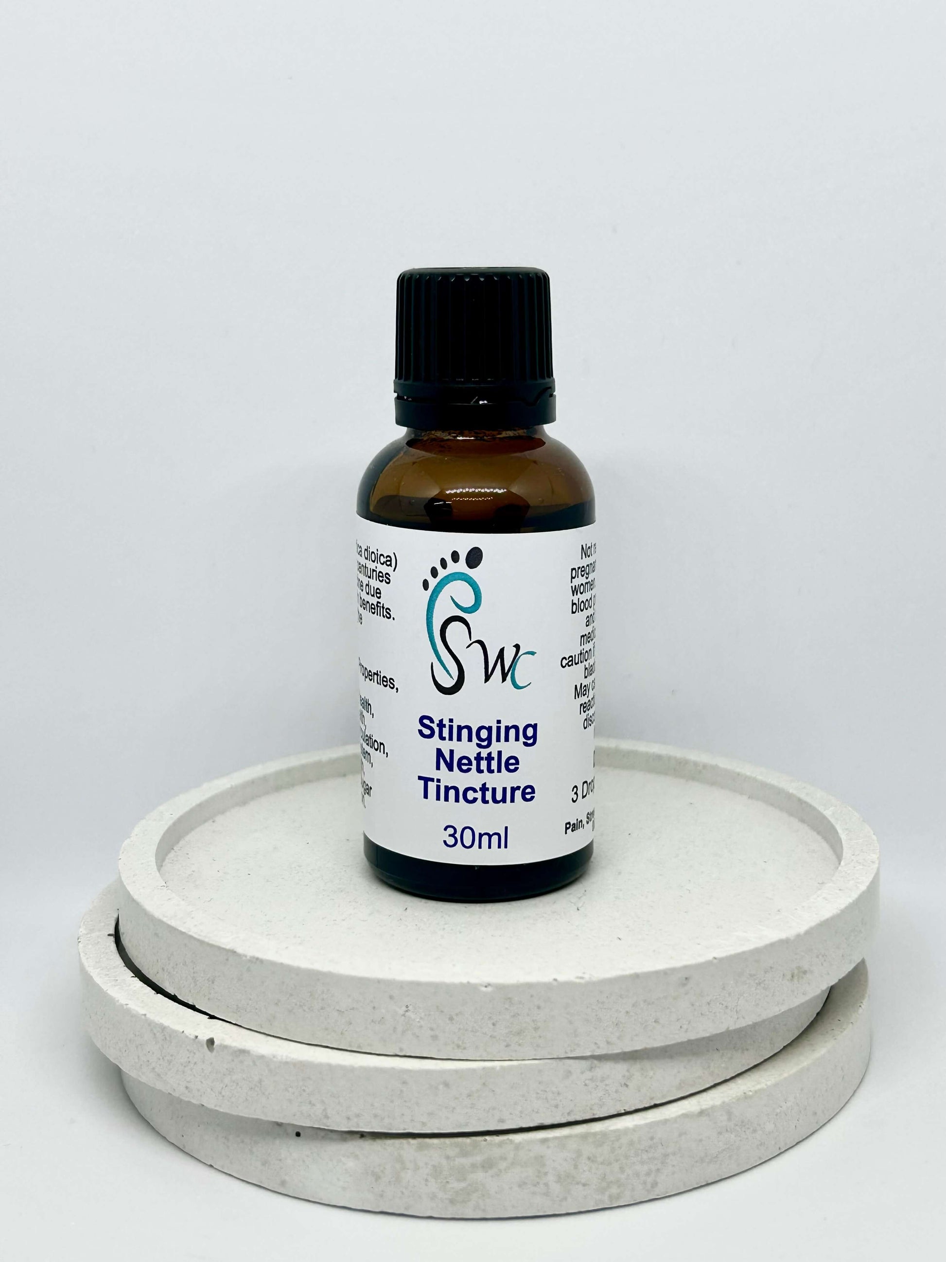 30ml bottle of Stinging Nettle Tincture – natural herbal extract for joint health, inflammation relief, and urinary tract support
