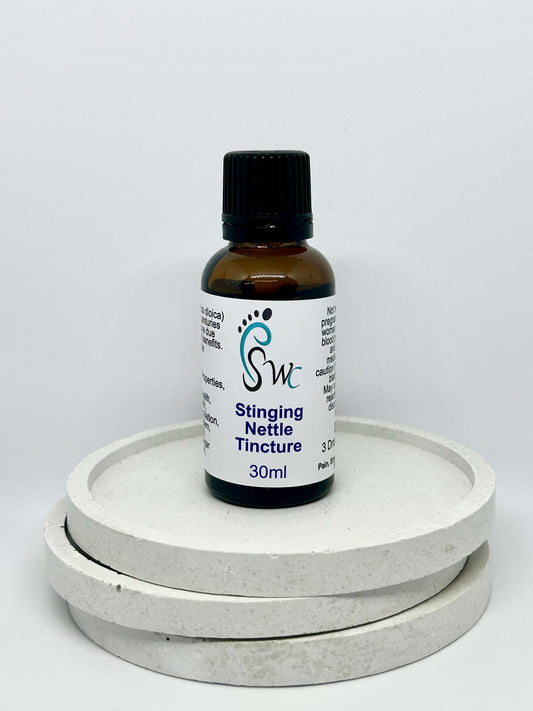 30ml bottle of Stinging Nettle Tincture – natural herbal extract for joint health, inflammation relief, and urinary tract support