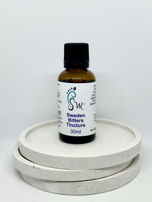 Swedish Bitters Tincture – natural digestive support herbal remedy in 30ml bottle
