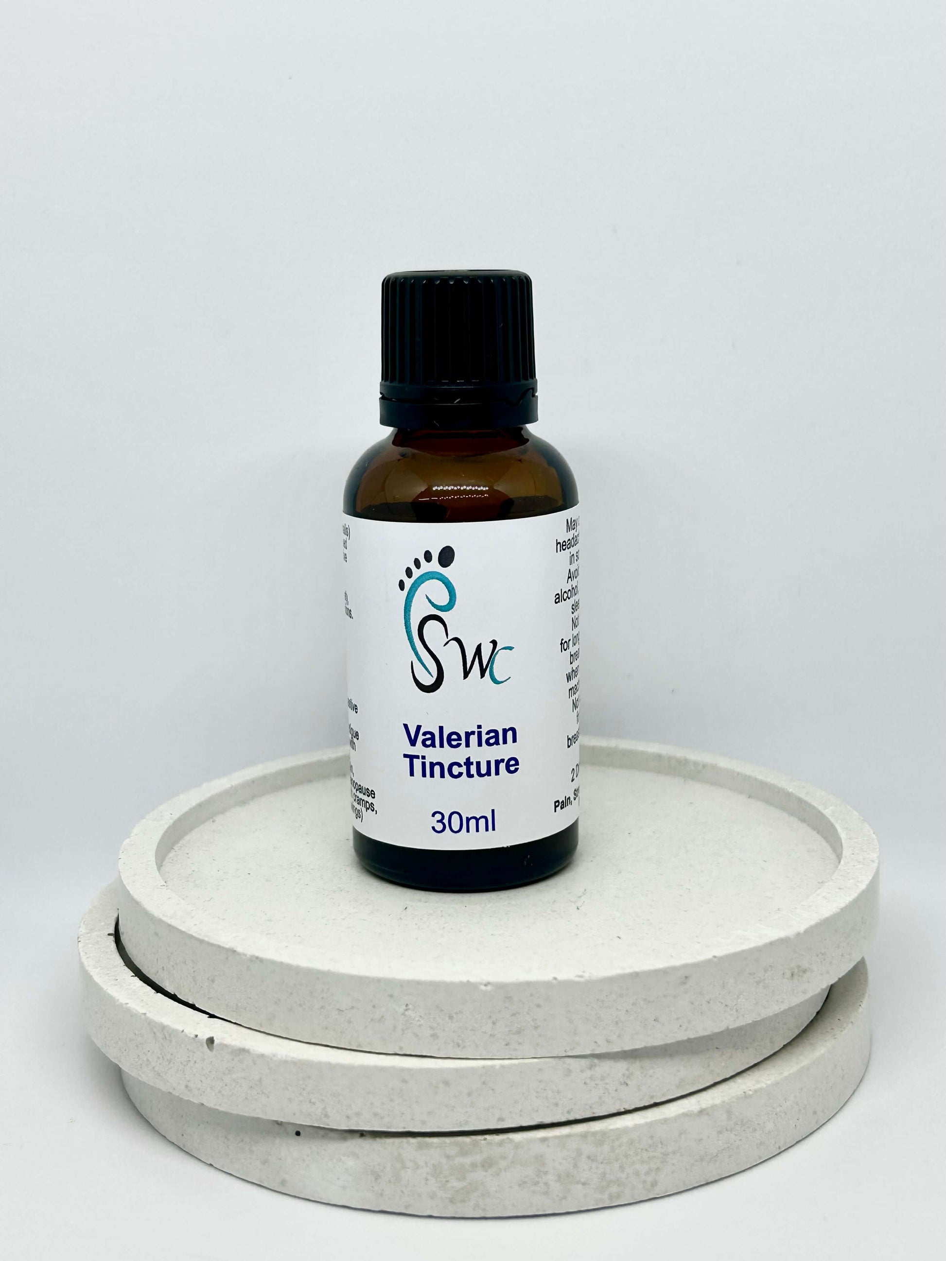 30ml bottle of Valerian Tincture – natural herbal extract for relaxation, sleep support, and stress relief