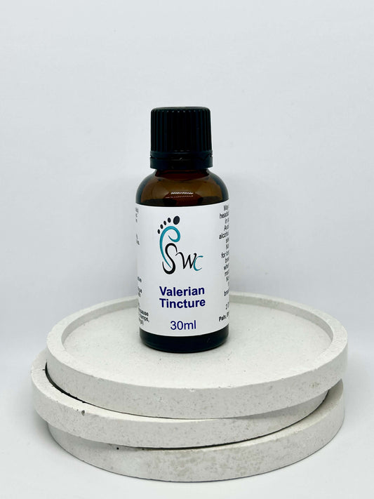 30ml bottle of Valerian Tincture – natural herbal extract for relaxation, sleep support, and stress relief